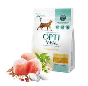 OPTIMEAL™. Повнораціонний сухий корм для кошенят - курка