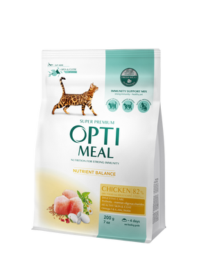 OPTIMEAL™. Повнораціонний сухий корм для кошенят - курка